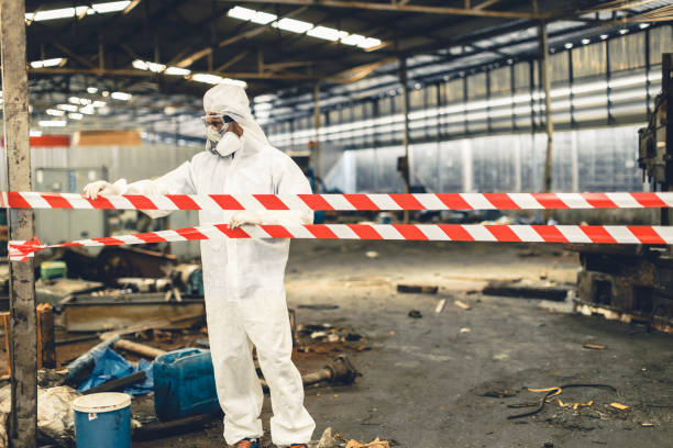 Professional Hoarding Cleanup technician working in Louviers, CO